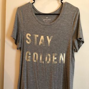 American Eagle ‘Stay Golden’ Soft & Sexy Tee